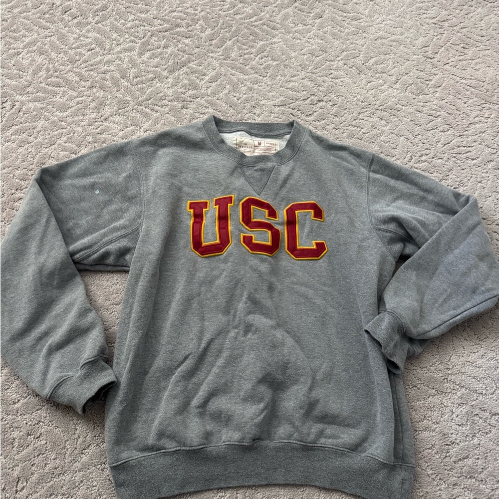 USC Gray Crewneck Sweater